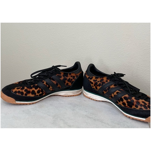 Adidas originals Size 6.5 Women's SL 72 OG Sneakers JI0187 Leopard - Picture 6 of 8
